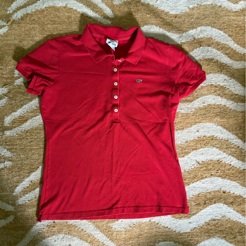 Lacoste Vibrant Red Polo Shirt